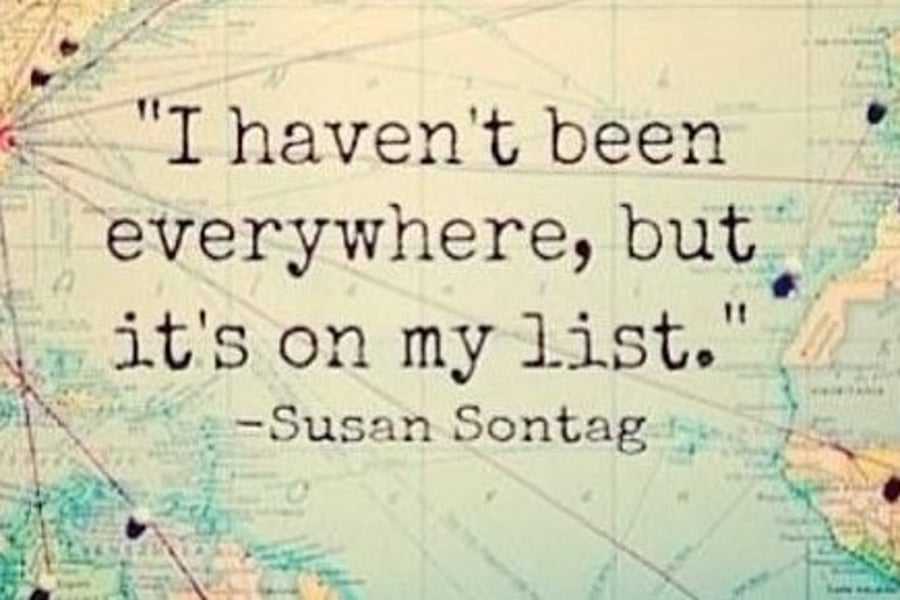 I Haven't Been Everywhere Travellers Quote Fridge Magnet for Eternal Wanderers