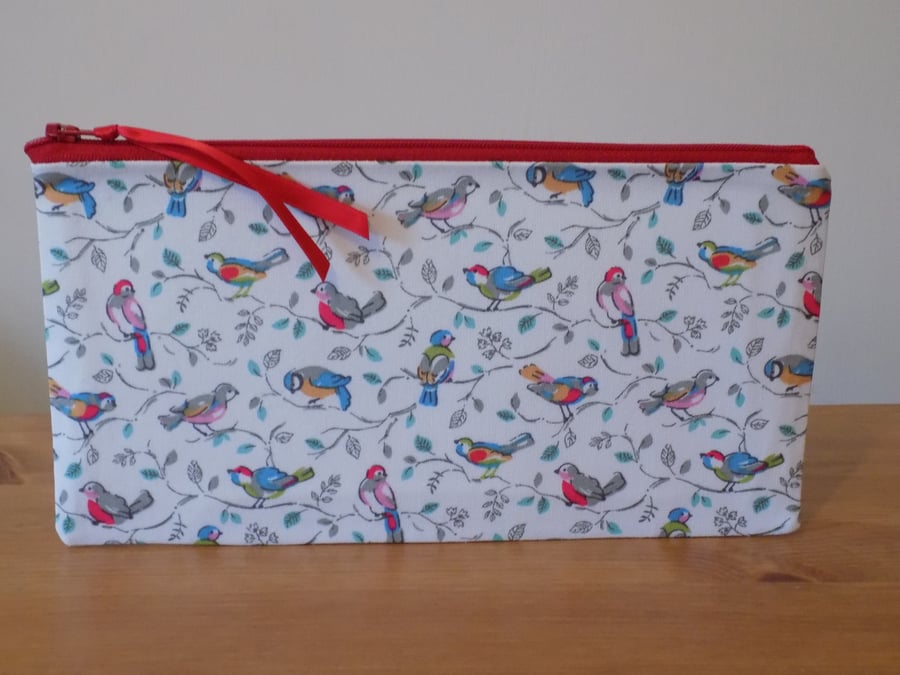 Cath Kidston 'Little Birds' Fabric Pencil Case Make Up Bag