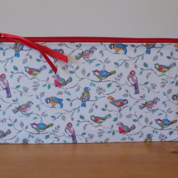 Cath Kidston 'Little Birds' Fabric Pencil Case Make Up Bag