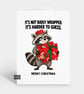 Funny Christmas Card For Him Or Her - Badly Wrapped