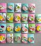 Handmade Spring Ceramic brooch, Hand Made Pottery Badge - Image 2