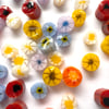 Flower mix murrini made with Bullseye 90coe glass
