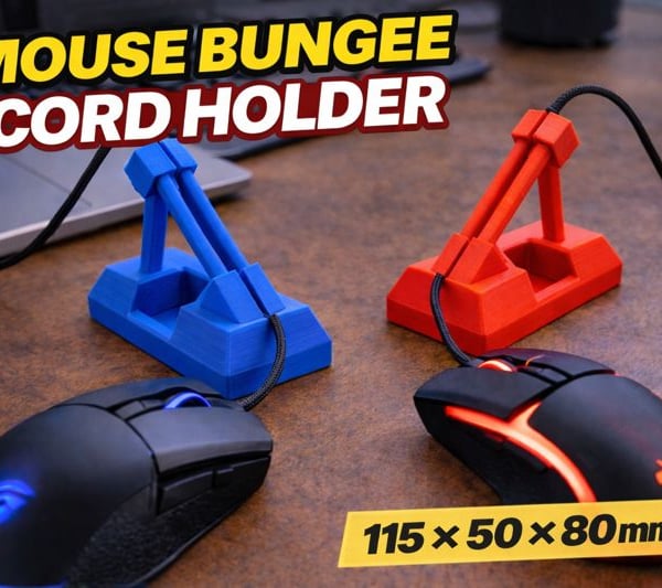 Mouse Bungee Cord Holder - 115 - 50 - 80mm