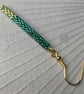 Dangle beaded dainty earrings, stick drop gold minimalist jewellery - Image 7
