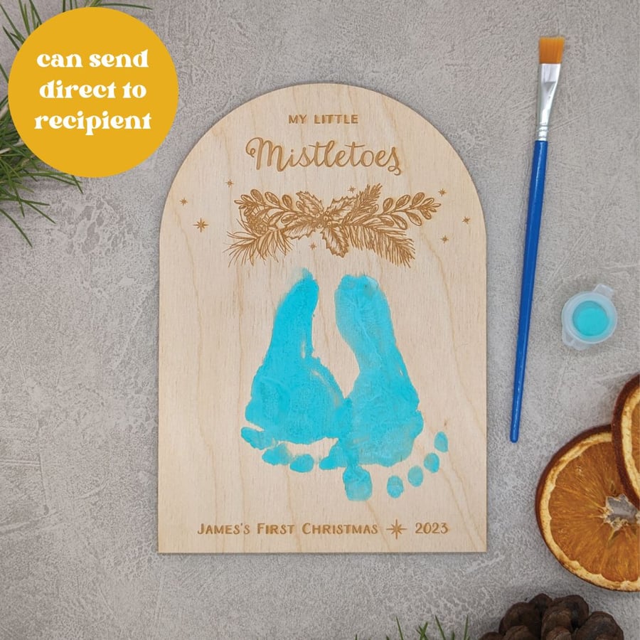My Little Mistletoes keepsake plaque decoration kit