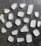 Tumbled Frosted Glass - Mixed Sizes - Various Amounts - Clear Sea Glass - Image 2