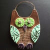 Brown Owl ceramic hanging decoration 