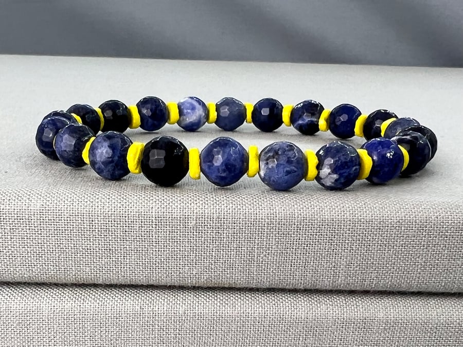 Sodalite & Serpentine Stretch Bracelet