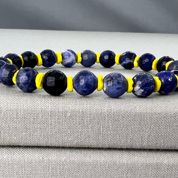 Sodalite & Serpentine Stretch Bracelet