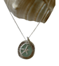 Sea Glass Silver Pendant With Starfish Charm - Image 5