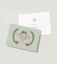 Vintage Luna Moth Greeting Card - Personalise Option