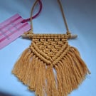 Macrame mini wall hanging