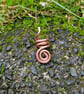 Spiral dreadlock bead, bare copper hair accessories  - Image 1