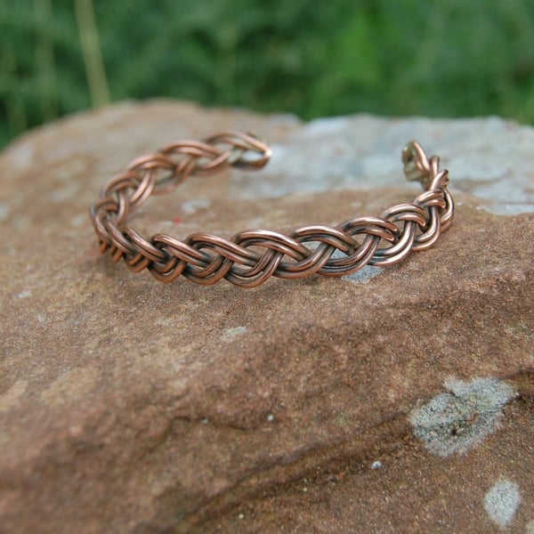 Braided Copper Bangle