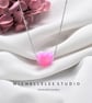 Pink Heart Opal Necklace With 925 Sterling Silver Chain