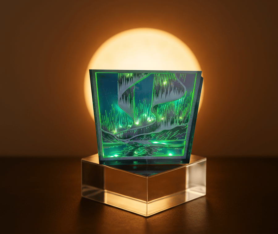 Night Light, Northern Lights Lightbox, Wall Hanging