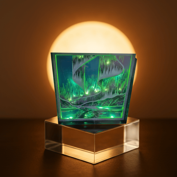 Night Light, Northern Lights Lightbox, Wall Hanging