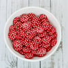 Red Polka Dot Buttons, Spotty Buttons 10mm
