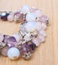 Gemstone Charm bracelet - Rose quartz, opalite, fluorite, butterflies - Image 5