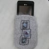 SALE (25% off) - Gray squares gadget cosy