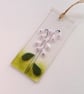 Foxglove small suncatcher, digitalis hanger, foxglove suncatcher in fused glass, - Image 9
