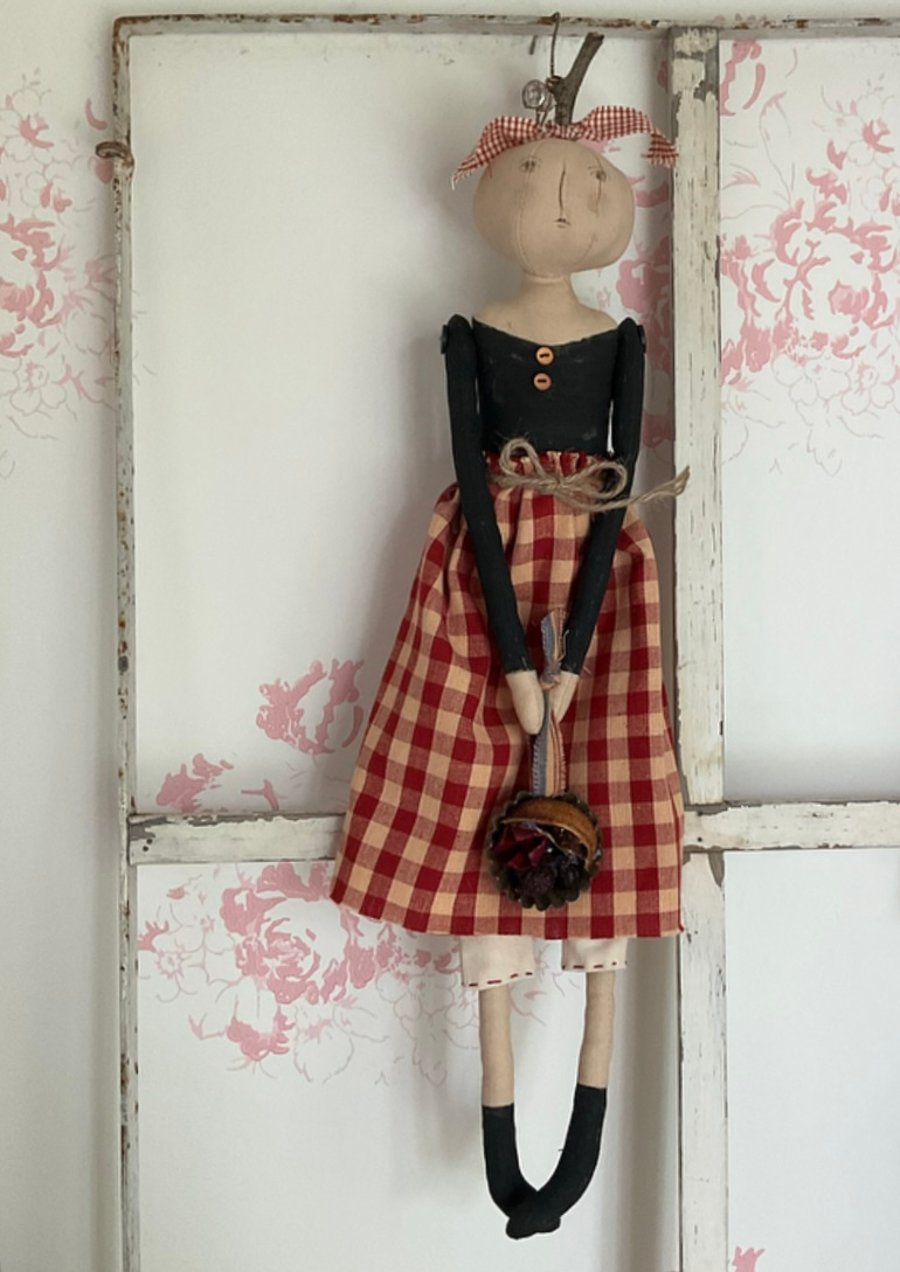 Primitive Pumpkin Doll