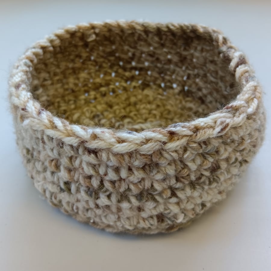 Crochet Basket Beach Sand