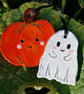 Halloween decorations set, Pumpkin decoration, ghost decoration, Clay decoration