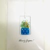 Fused glass keepsake cards.