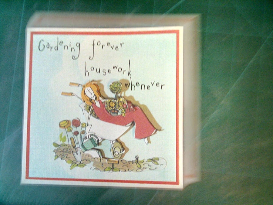 Fun wheelbarrow birthday card 