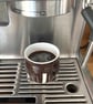 Handmade Ceramic Espresso Cup: Dark Chocolate Art Deco Design, Espresso or Shot. - Image 1