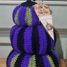 New Large Halloween Crochet Pumpkin Stack 