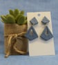Geometric Cut-Out Statement Earrings - Image 1