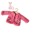 Raspberry pink embroidered cardigan 
