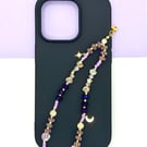 Celestial Moon and Stars Phone Charm