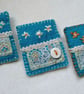 Brooch, wool felt hand sewn with applique and embroidery - Image 1
