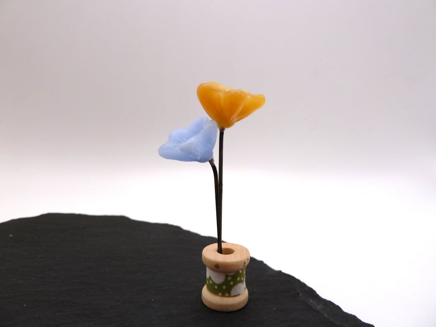 small glass flower gift