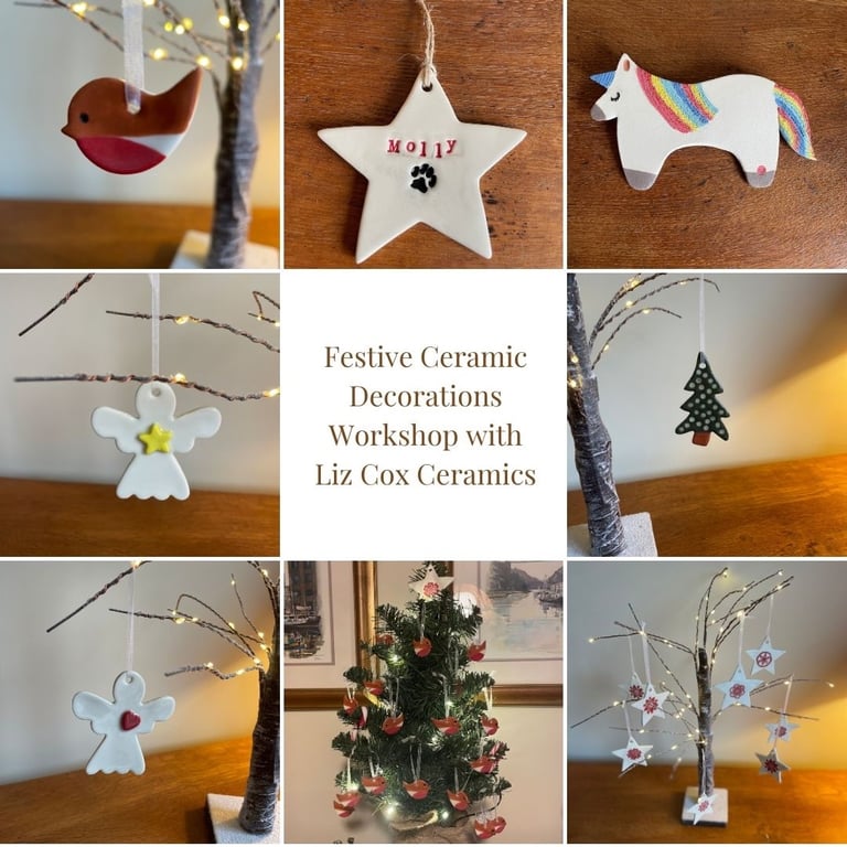 Festive Ceramic Decorations Workshop - Sunday, 11th October - 11am - 3pm