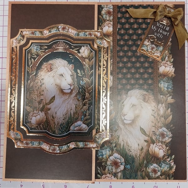 Handmade Card with Lion