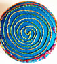 Buttons 1 inch button Hand Dyed Silks and Cottons Free Machine Embroidery Button