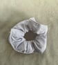 Cotton Scrunchie hair accessory in White.