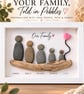 Personalised Pebble Art Family Portrait