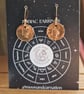 Virgo Copper Zodiac Earrings 
