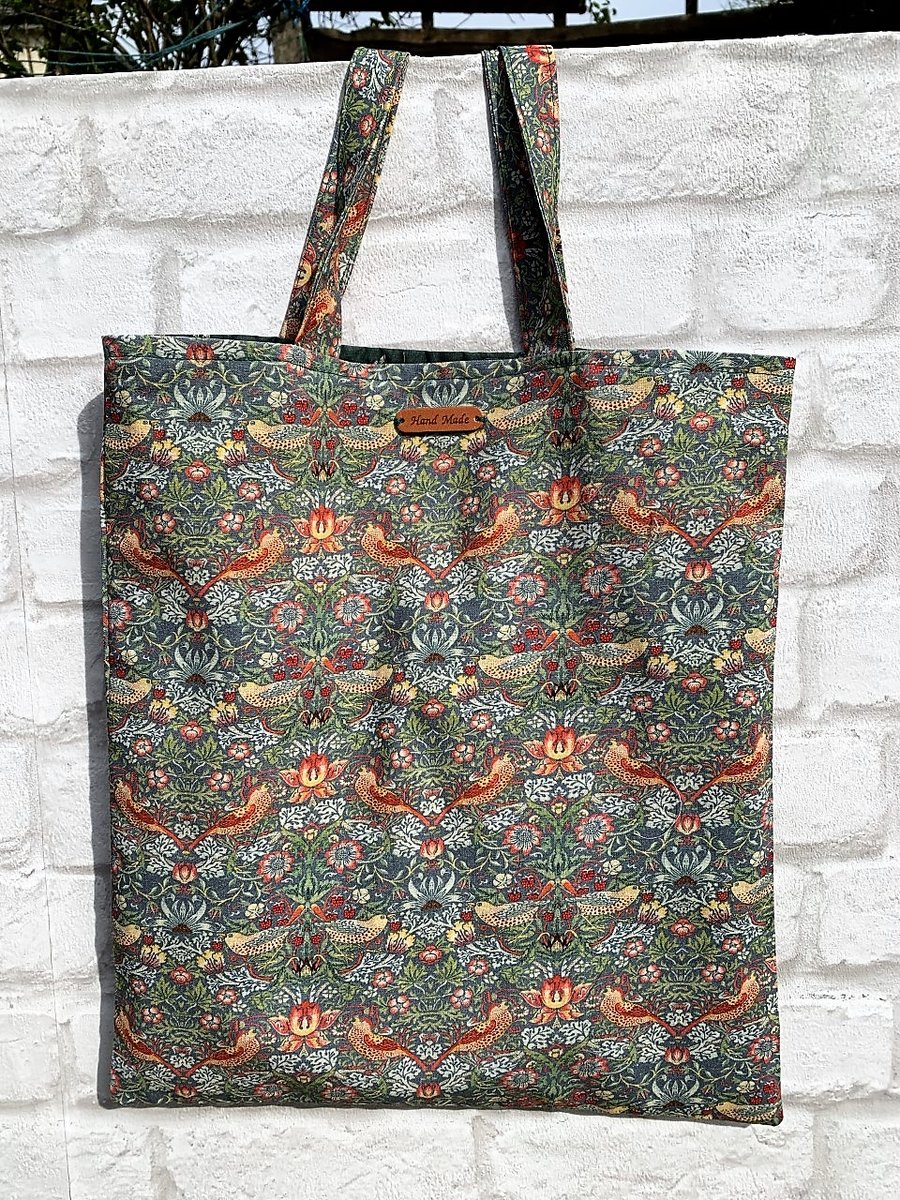 William Morris strawberry theif tote bag