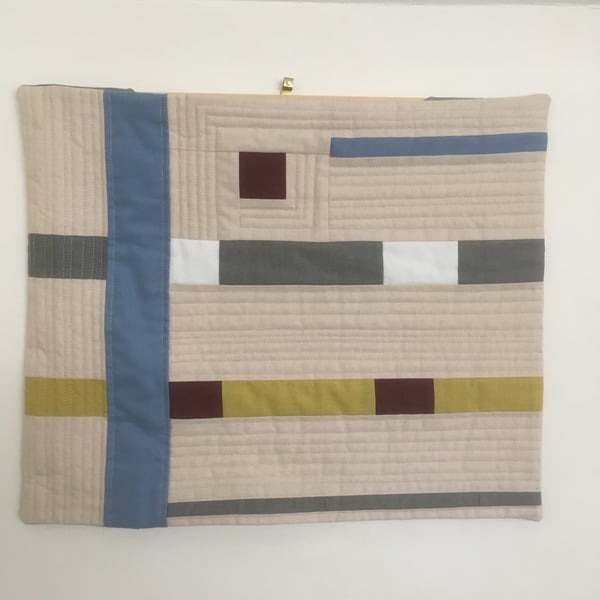 Modern Quilted Wall Hanging