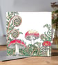 Toadstool greeting card  - Image 1