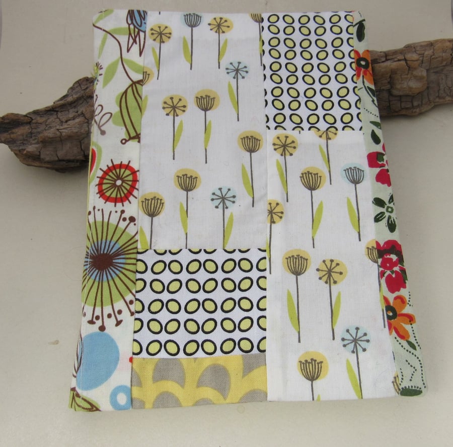 Retro Yellow Flower Patchwork A5 Journal