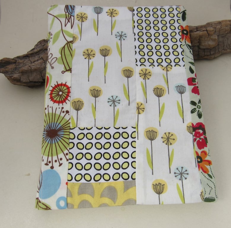 Retro Yellow Flower Patchwork A5 Journal