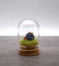 small glass viking figure in cloche jar - Image 2