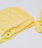 Lemon Baby Bonnet & Bootees